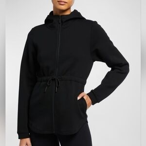 Varley Sofia Drawstring-Waist Hooded Track Jacket
